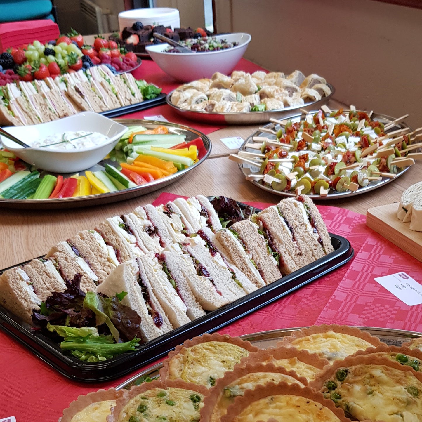 Local Indulgence Conference Menu
