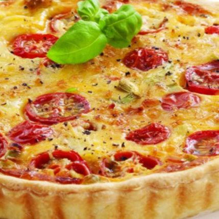Hand-made Quiche slice