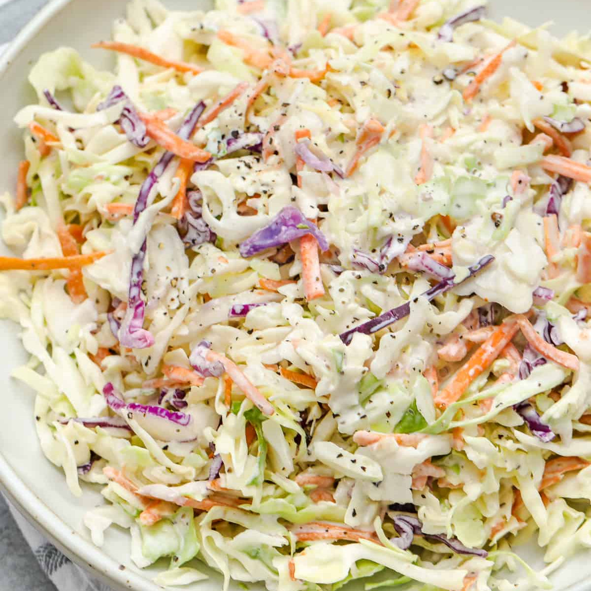 Freshly made Coleslaw