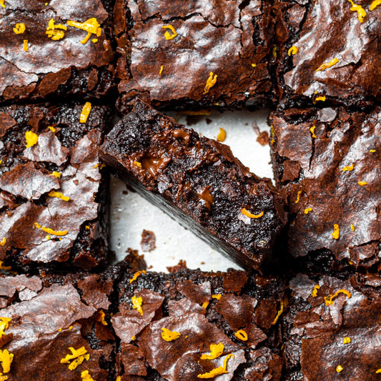 Vegan and Gluten Free Chocolate Orange Brownie